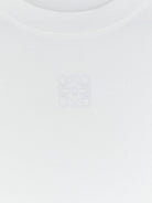 Loewe Asymmetric cotton blend t-shirt - White