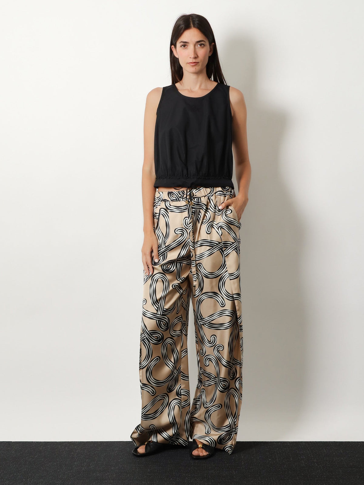 Loewe Paula's Ibiza - Lightweight cotton top - Black
