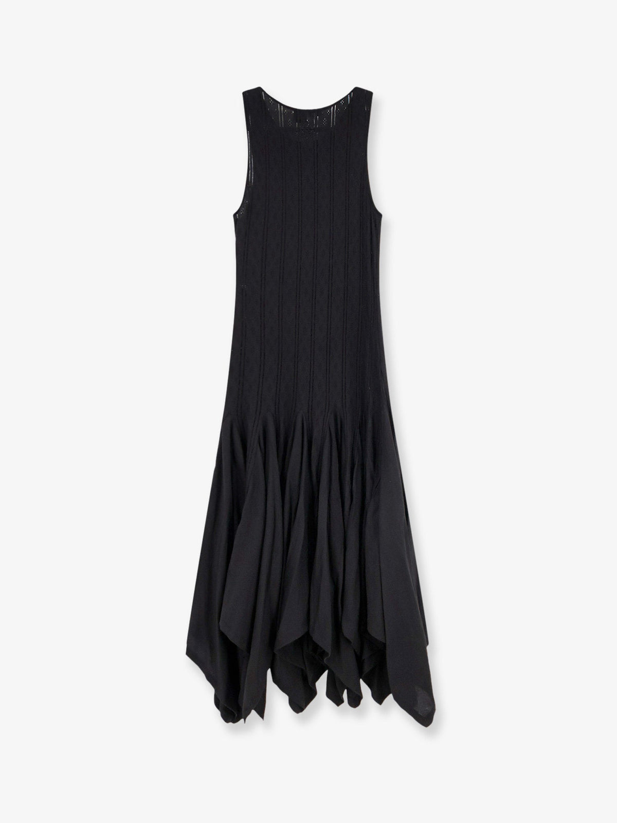 Loewe Paula's Ibiza embroidered cotton long dress - Black