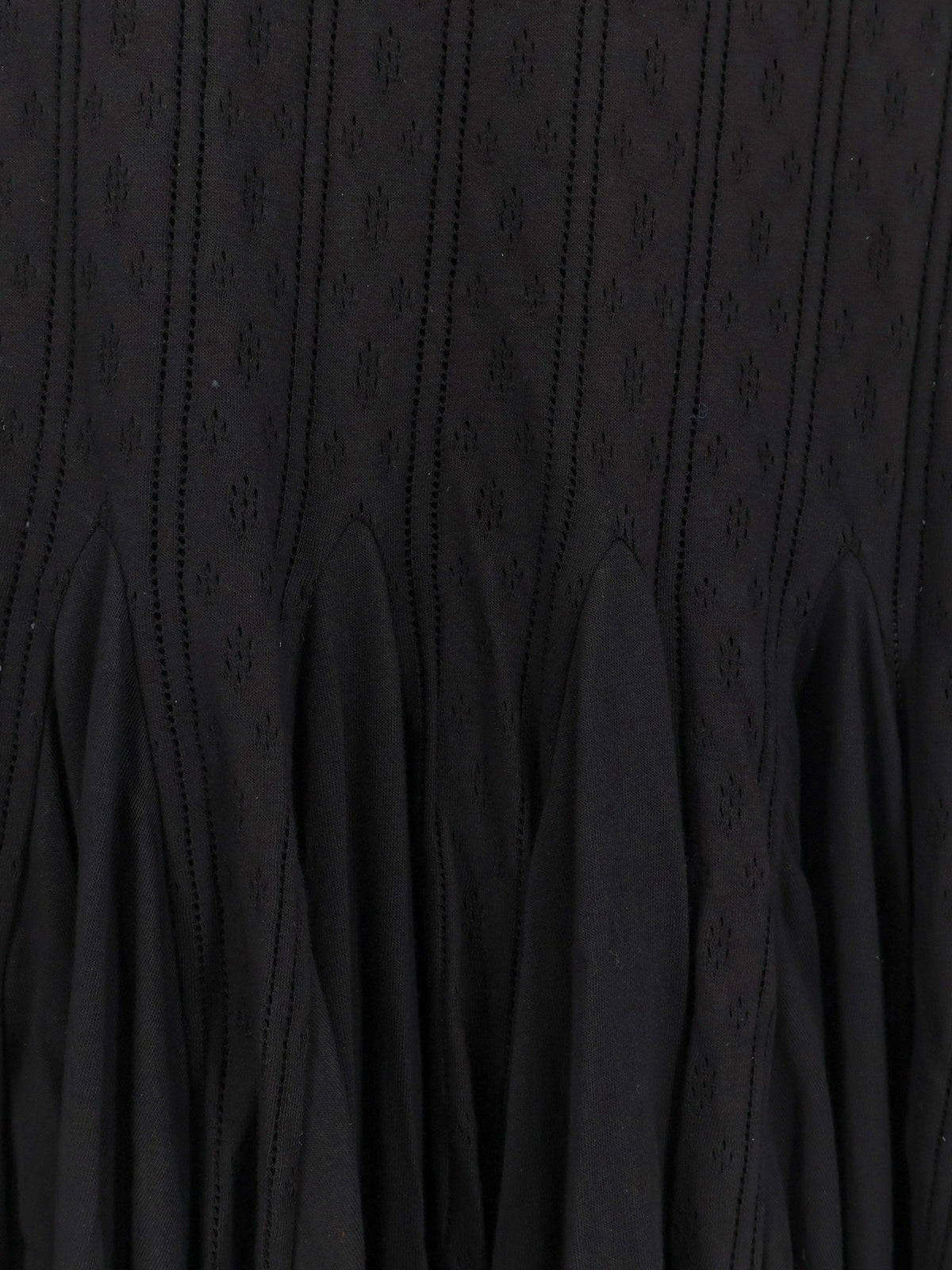 Loewe Paula's Ibiza embroidered cotton long dress - Black