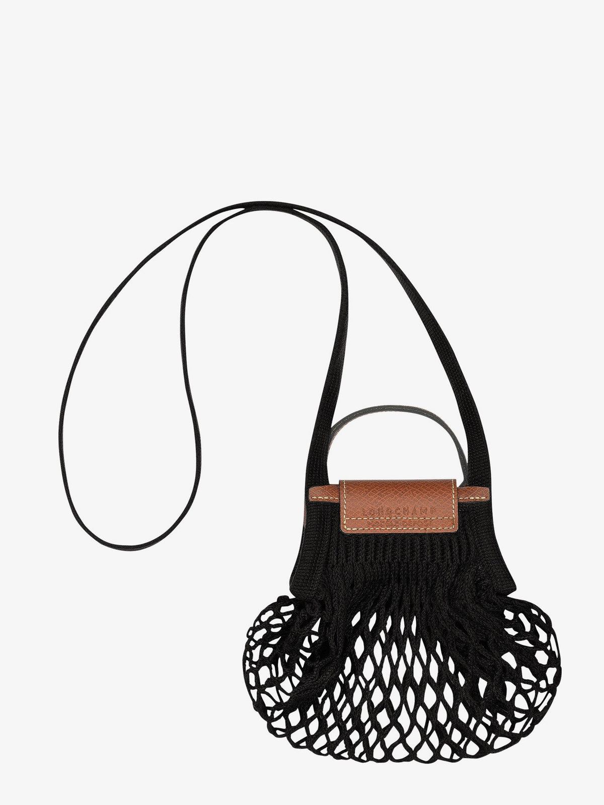 Longchamp Le Pliage Filet mesh crossbody bag - Noir