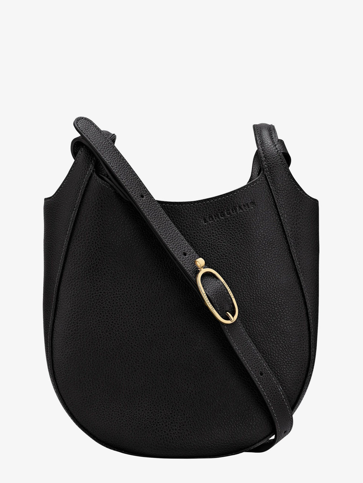 Longchamp Le Foulonné leather crossbody bag - Noir