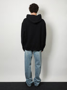 Maison Margiela Cotton sweatshirt with front embroidered logo - Black