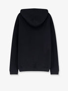 Maison Margiela Cotton sweatshirt with front embroidered logo - Black