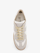 Maison Margiela Low-top Replica leather and suede sneakers - White