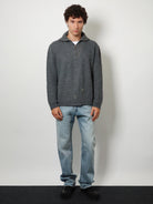 Maison Margiela Ribbed linen and wool blend sweater - Brown