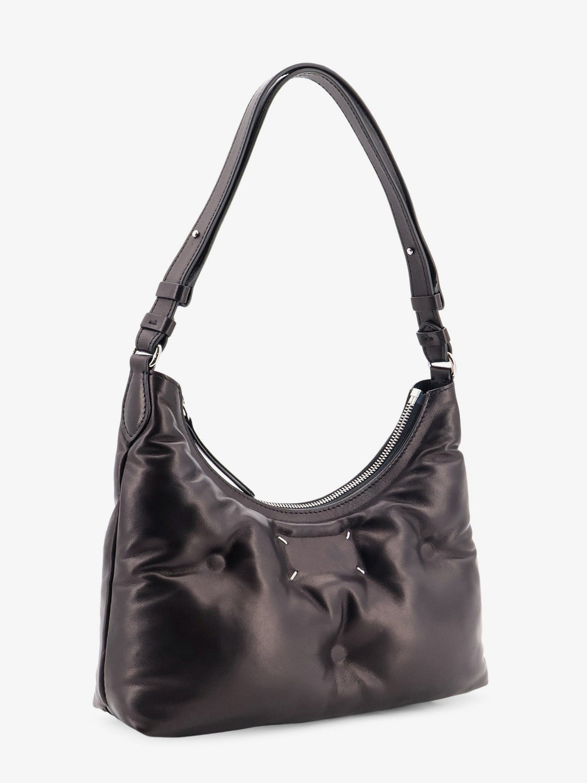 Maison Margiela Glam Slam Leather Shoulder Bag - Black