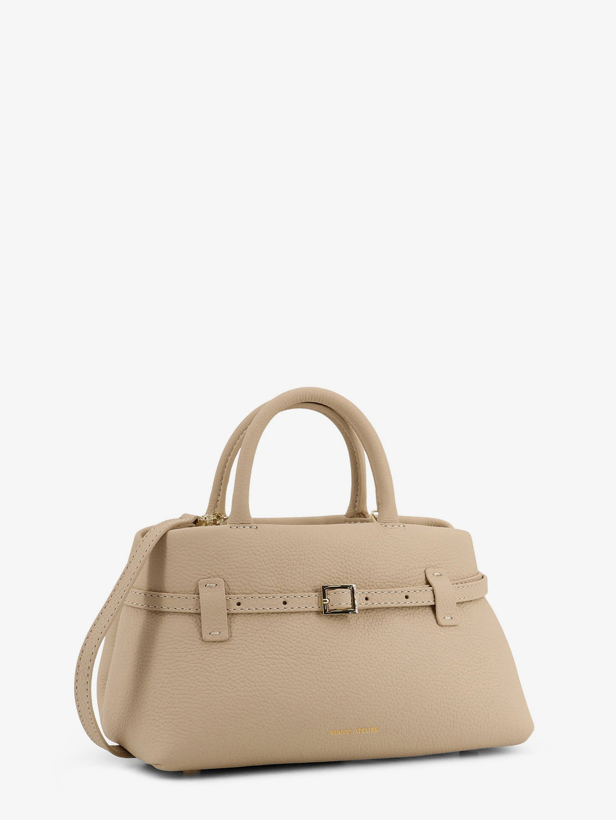 Manu Atelier Le Cambon 25 leather handbag - Vanilla