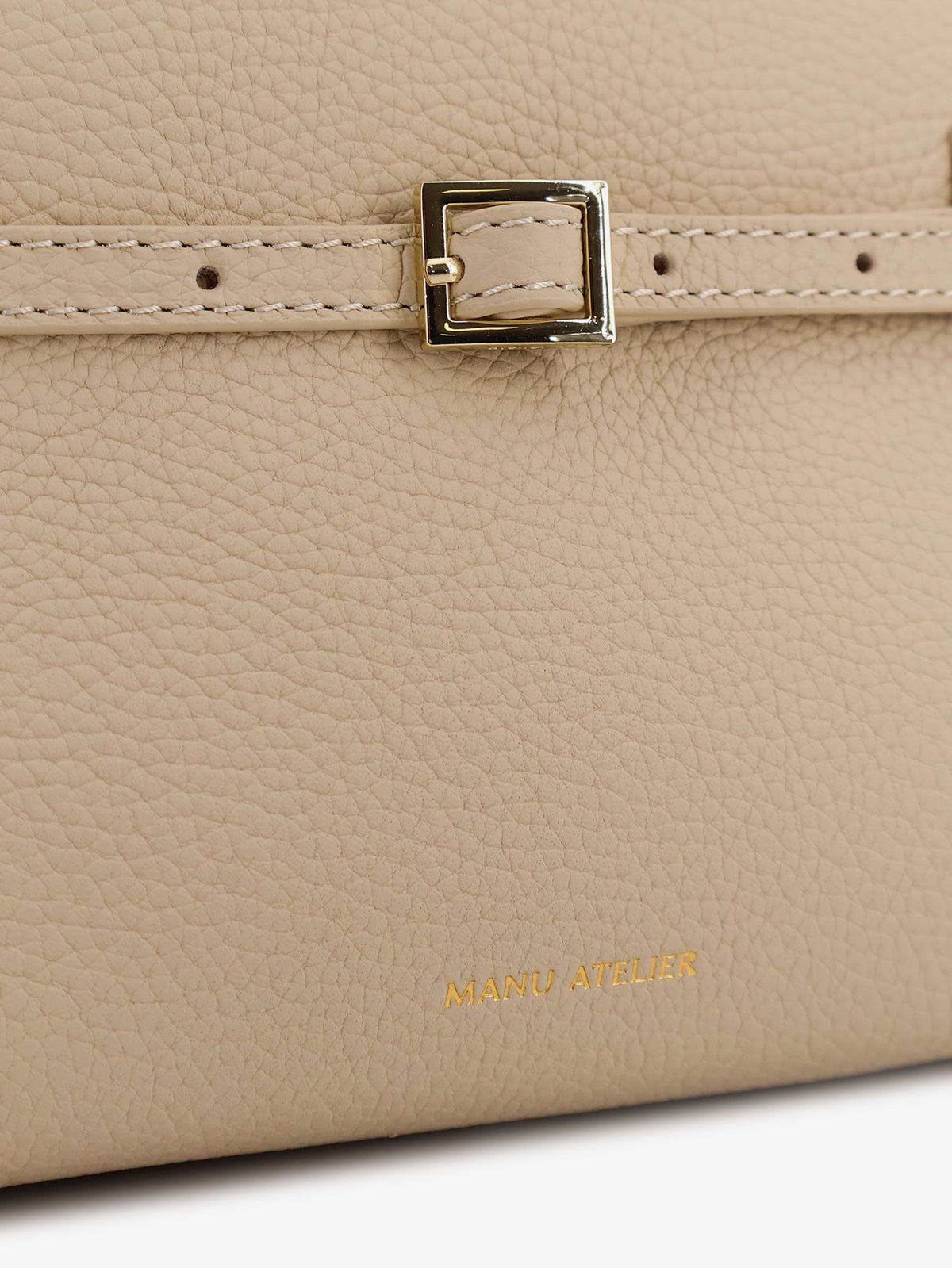 Manu Atelier Le Cambon 25 leather handbag - Vanilla