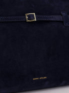 Manu Atelier Le Cambon 35 suede handbag - Dark Navy