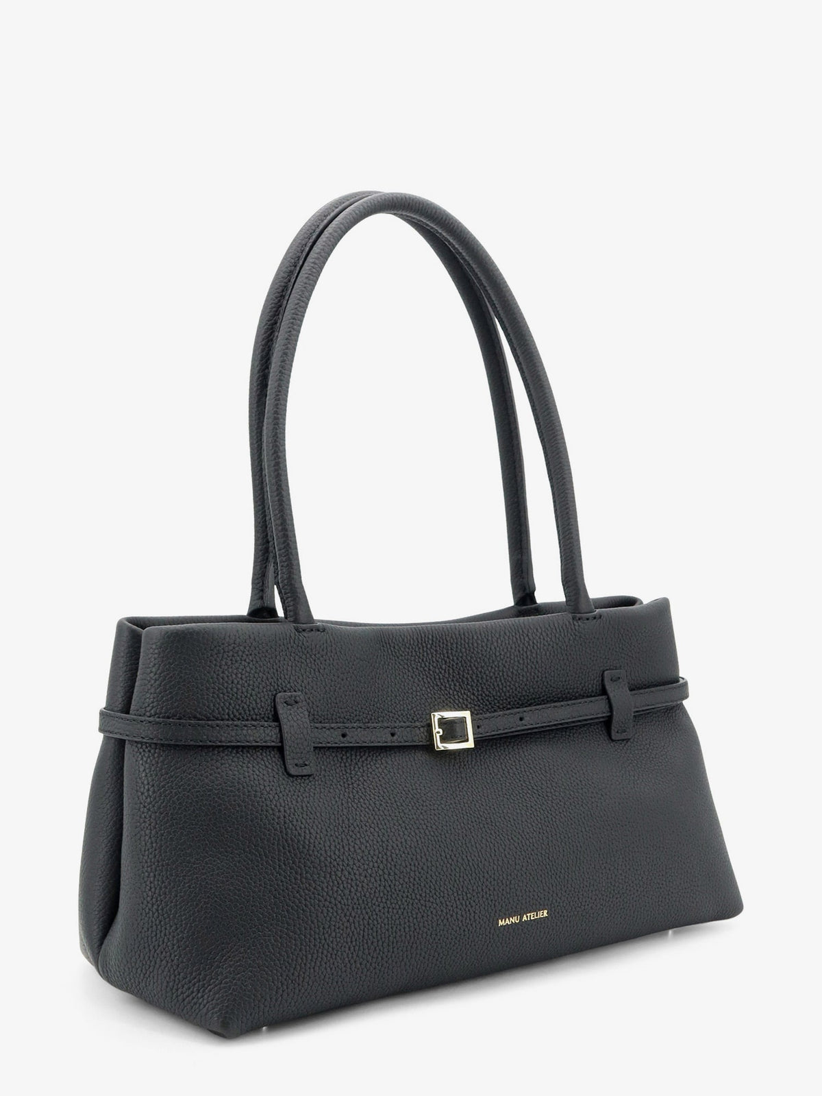 Manu Atelier Le Cambon East West leather shoulder bag - Black