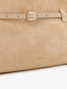 Manu Atelier Le Cambon East West suede shoulder bag - Cachemire