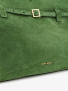 Manu Atelier Le Cambon 35 suede handbag - Velvet Green