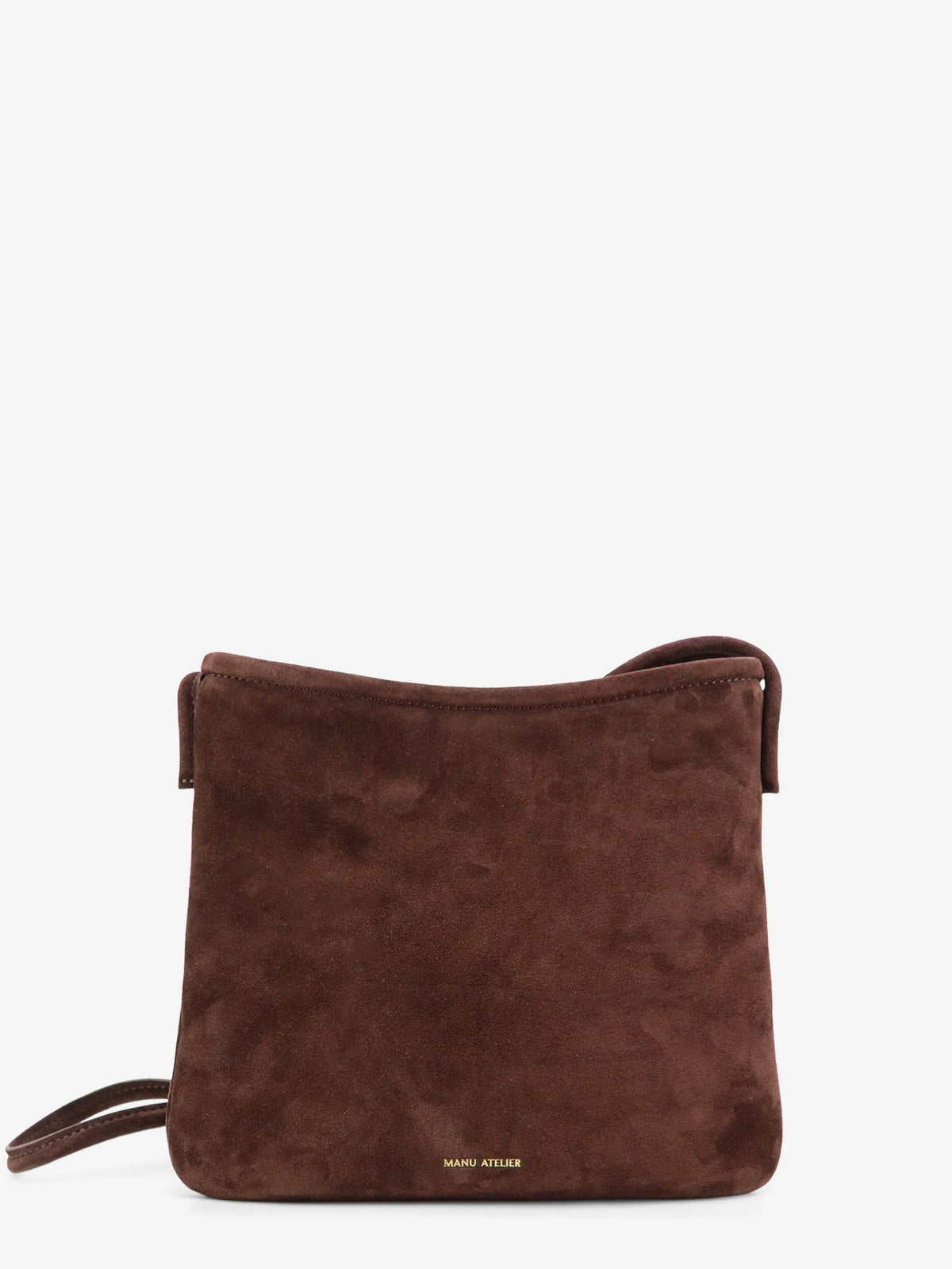 Manu Atelier Fidéle suede crossbody bag - Deep Brown