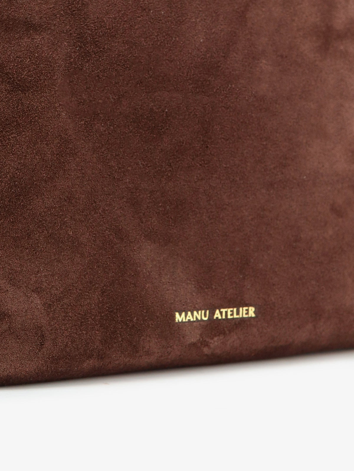 Manu Atelier Fidéle suede crossbody bag - Deep Brown