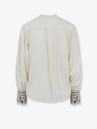 Marant Étoile Monique viscose blend shirt with embroidery - Ecru