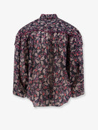 Marant Étoile Doane printed cotton shirt - Blackraspberry