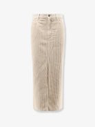 Marant Étoile Odalie corduroy skirt - Ecru