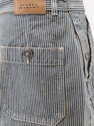 Marant Étoile Estera cotton skirt with striped pattern - Bluewhite