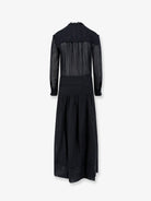 Marant Étoile Lonie cotton chemisier dress - Black