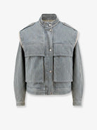Marant Étoile Edany cotton twill jacket - Bluewhite