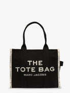Marc Jacobs Traveler Tote canvas shopping bag with logo on the front - Black
