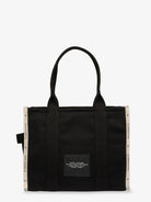 Marc Jacobs Traveler Tote canvas shopping bag with logo on the front - Black