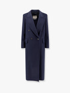 Max Mara Albania 1234 Max Mara sfilata virgin wool and cashmere coat - Blu