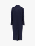 Max Mara Albania 1234 Max Mara sfilata virgin wool and cashmere coat - Blu