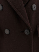 Max Mara Angus cashmere and alpaca coat - Marrone