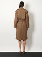 Max Mara Mxmcerto virgin wool trench - Marrone