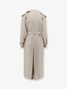Max Mara Mxspedaggi linen trench - Sabbia