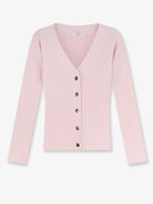 Max Mara Mxmgioiosa ribbed wool and cashmer ecardigan - Rosa