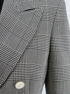 Max Mara Mxmaccordo double-breasted virgin wool blazer - Blumarinobianco