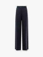 Max Mara Mxmalaggio trousers with wide leg - Bluscuro