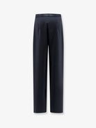 Max Mara Mxmalaggio trousers with wide leg - Bluscuro