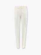 Max Mara Mxmacino stretch virgin wool trousers - Bianco