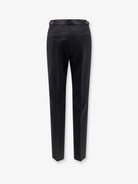 Max Mara Mxmacino stretch virgin wool trousers - Nero