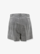 Max Mara Mxmagoraio virgin wool shorts - Blumarinobianco