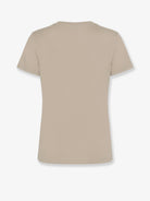 Max Mara Papaia cotton t-shirt with Monogram - Roccia