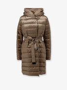Max Mara The Cube Novef reversible water-repellent satin down jacket - Argilla