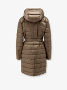 Max Mara The Cube Novef reversible water-repellent satin down jacket - Argilla
