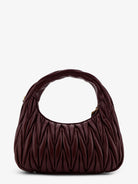 Miu Miu Wander quilted leather shoulder bag - Bordeaux