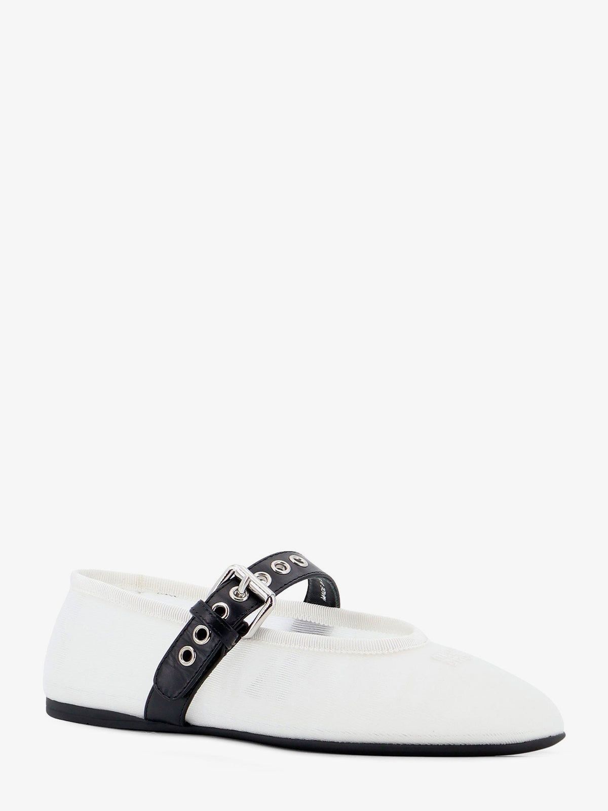 Miu Miu Mesh fabric ballerinas - Bianco
