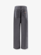 Miu Miu Grey Light Denim trousers - Nero