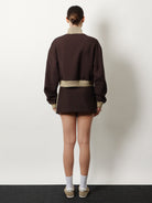 Miu Miu Mohair and virgin wool mini skirt - Cacao