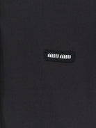 Miu Miu Stretch poplin shirt - Nero