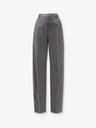 MM6 Maison Margiela Virgin wool and cotton trousers - Grey