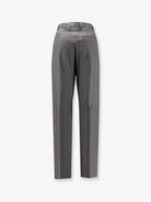 MM6 Maison Margiela Virgin wool and cotton trousers - Grey