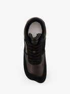 MM6 Maison Margiela Anatomic suede and leather sneakers - Black